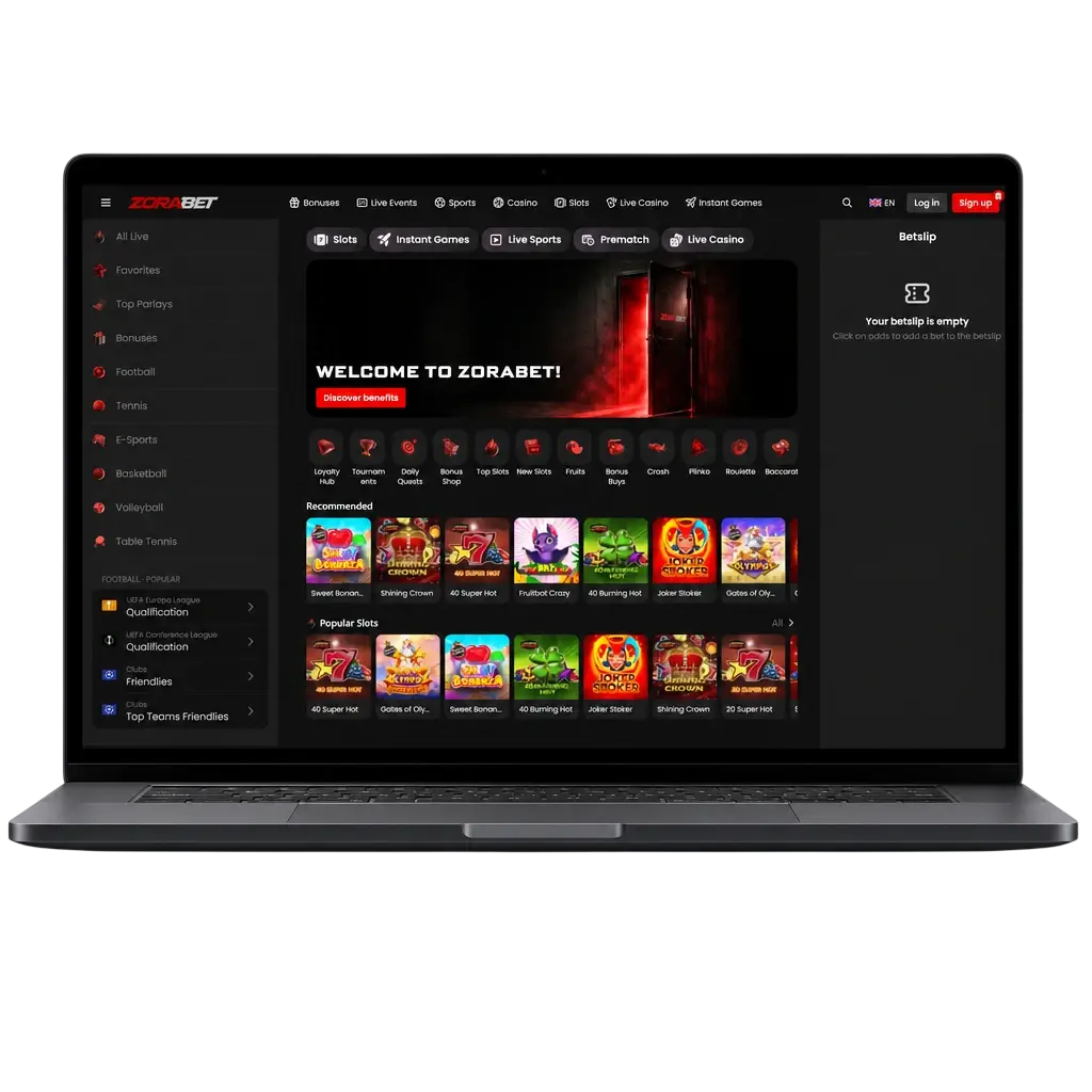 ZoraBet pe PC: platformă în browser, fără instalare, cu piețe multiple vizibile și sincronizare cu aplicația mobilă