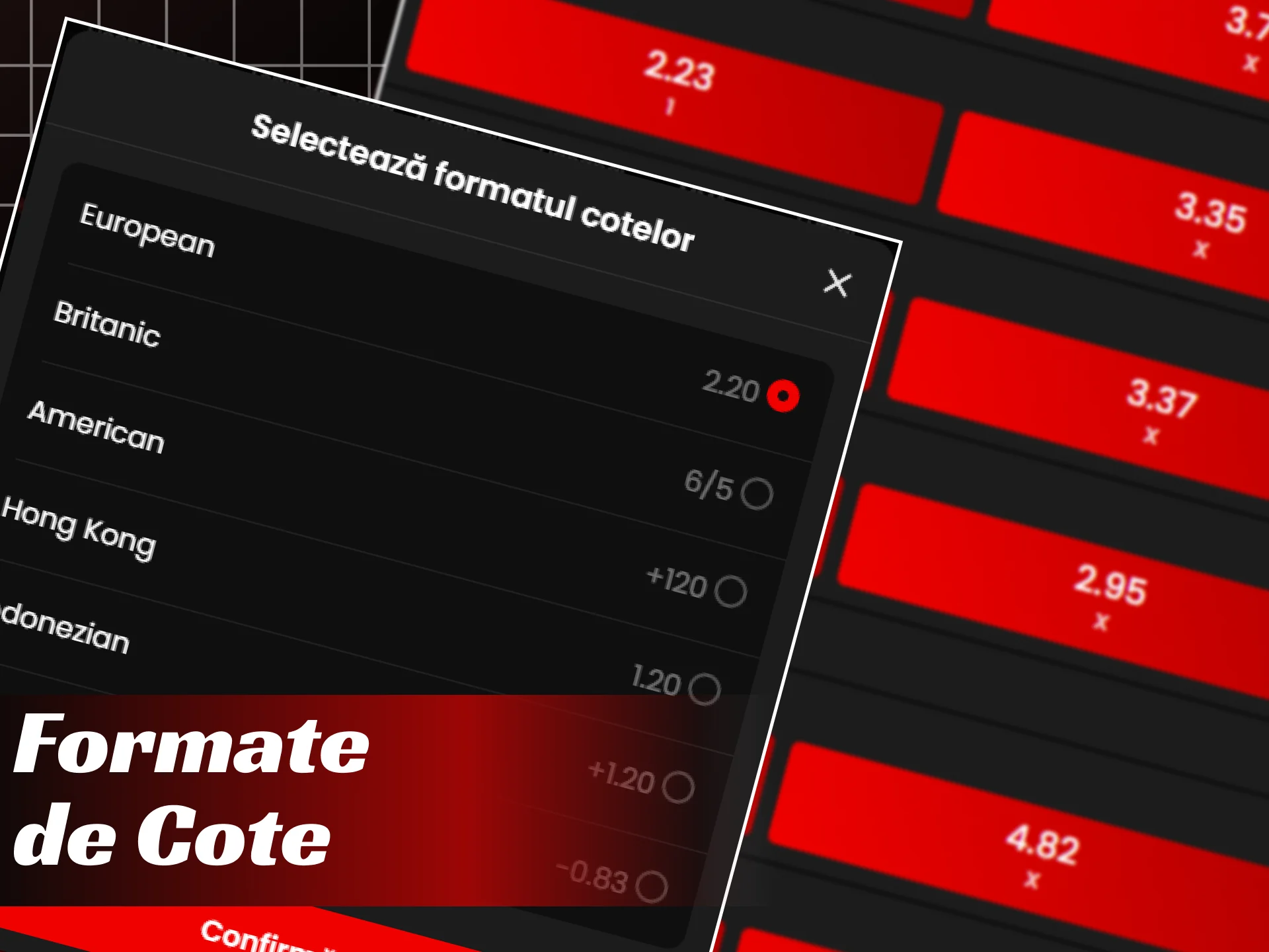 Formatele de cote sportive oferite jucătorilor pe site-ul ZoraBet România.