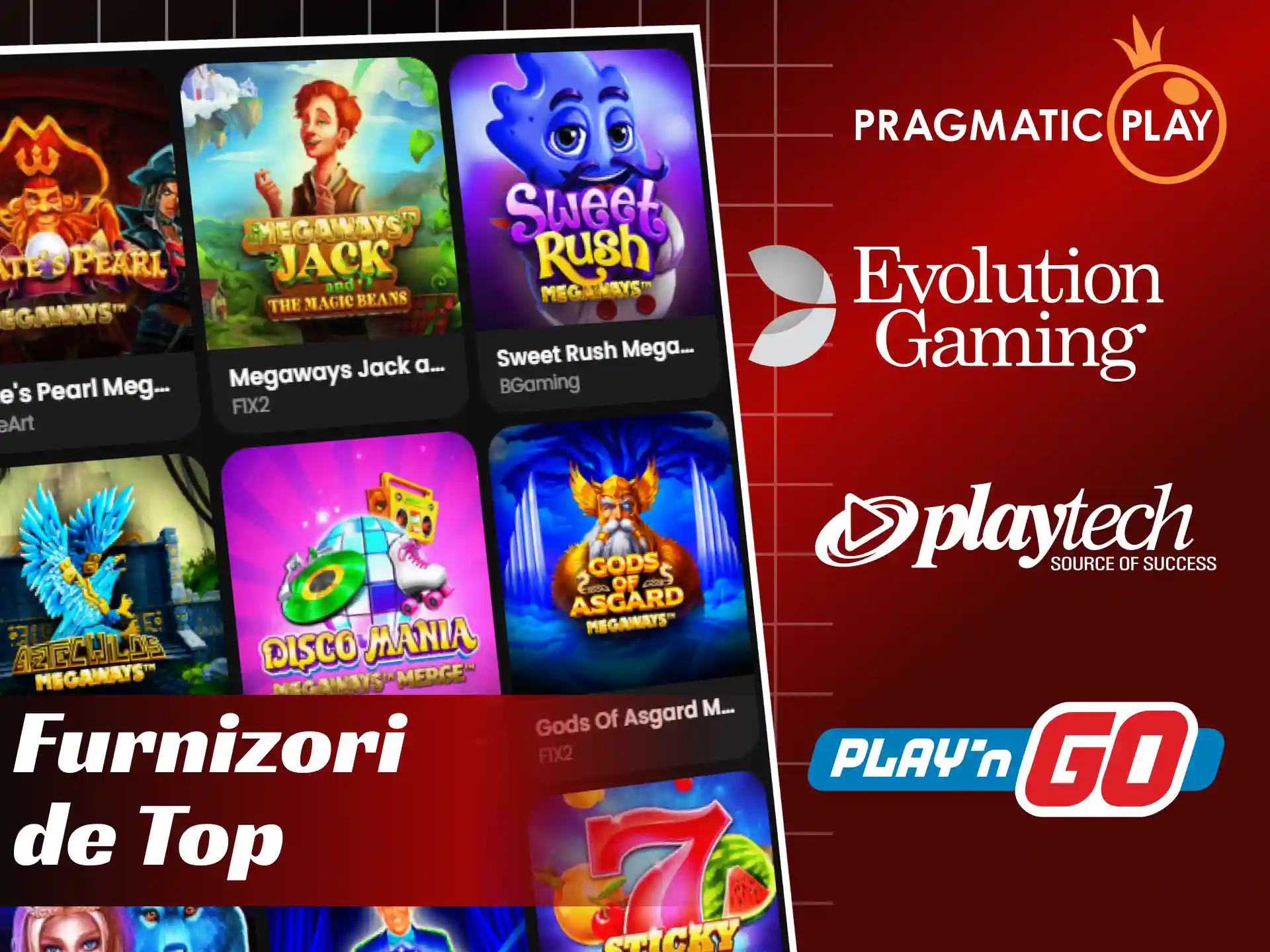 Cei mai populari furnizori de jocuri de cazinou parteneri ai ZoraBet.