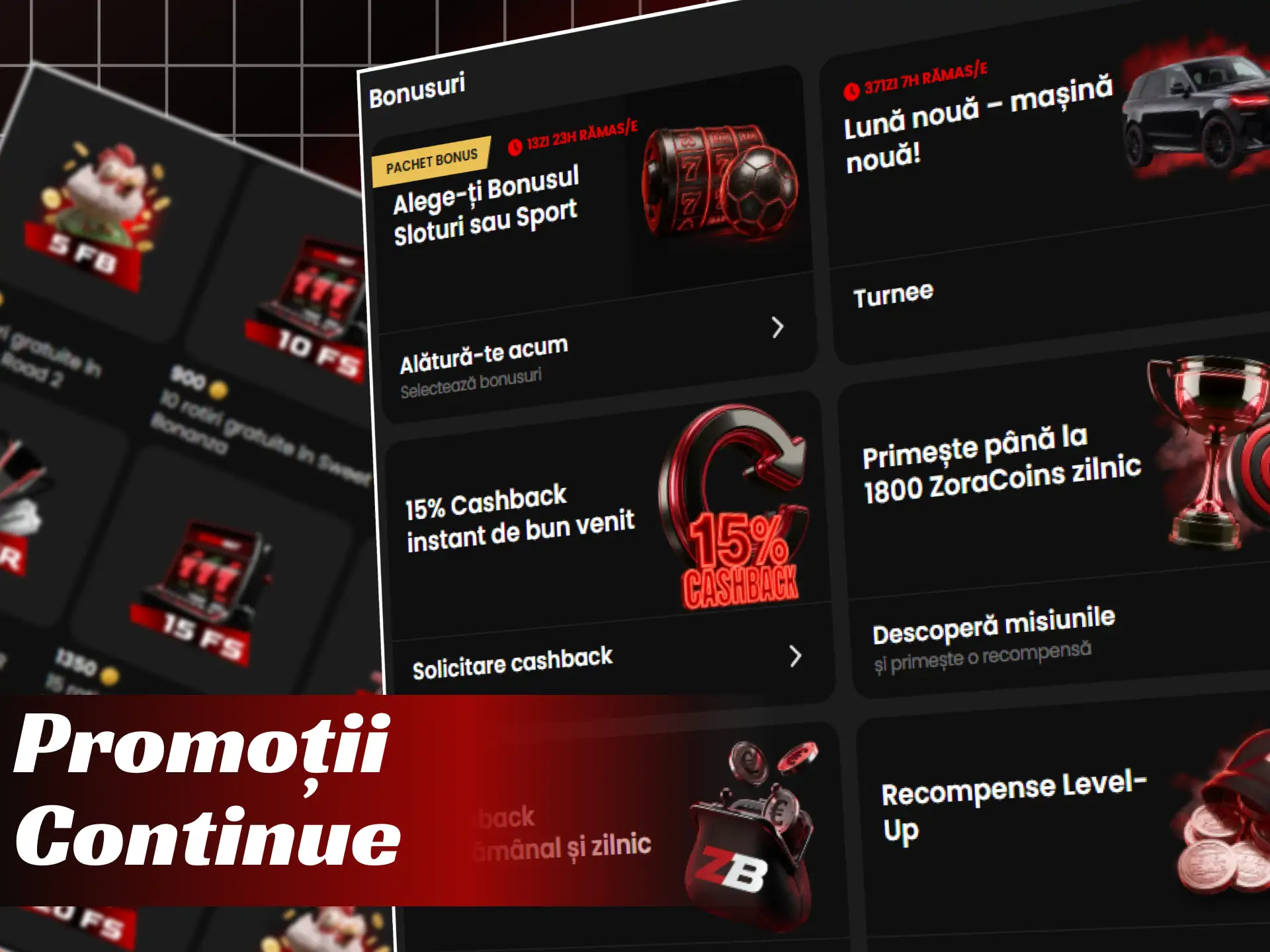 Descoperă promoțiile periodice și programul de loialitate pentru jucătorii ZoraBet.