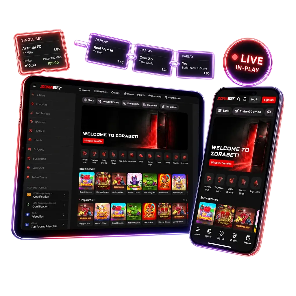 Tipuri de pariuri ZoraBet: moneyline, handicap, over/under, combinate, live și pariuri speciale pentru fiecare eveniment sportiv.